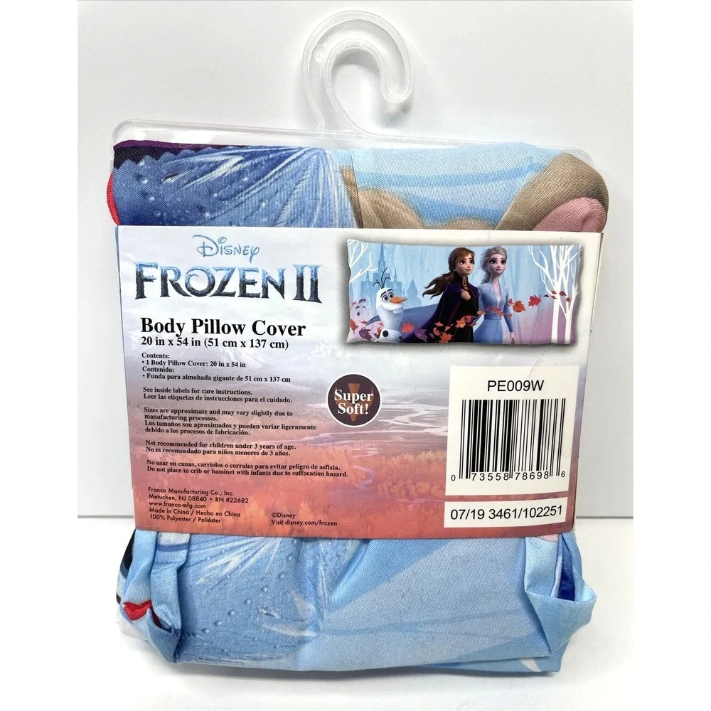 Disney Frozen II Elsa Anna Olaf Body Pillow Cover